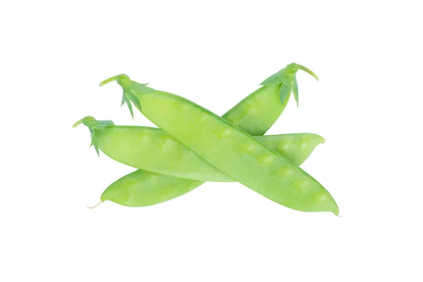 Sugar Pea, Snow peas isolated on white background with clipping
