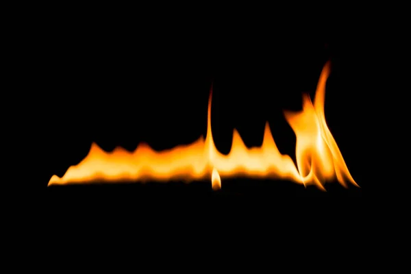 Fire Flames Black Background — Stock Photo, Image