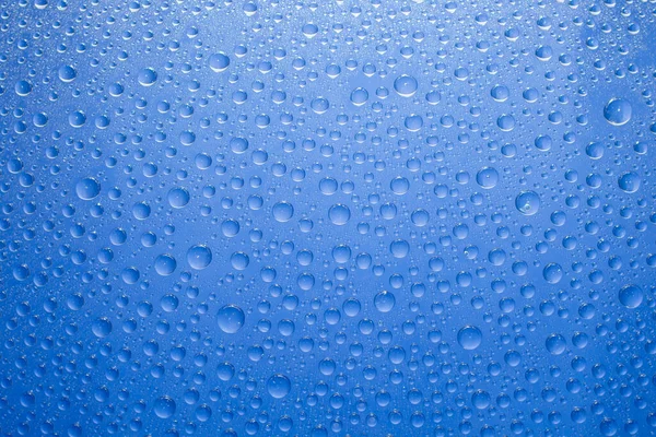 Вода Падає Синій Фон Вода Падає Скляний Фон — стокове фото