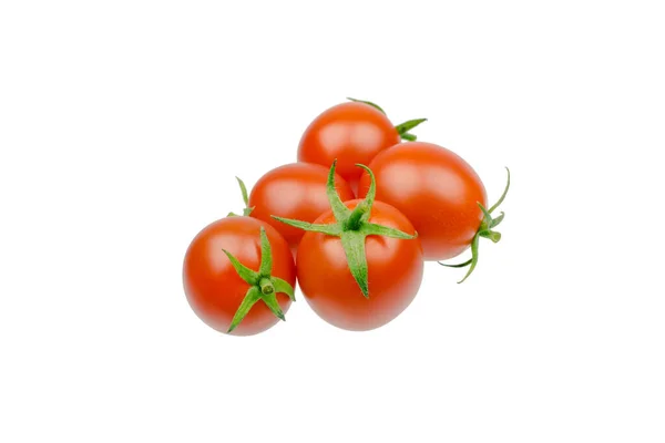 Tomate Cereja Fresco Isolado Sobre Fundo Branco — Fotografia de Stock