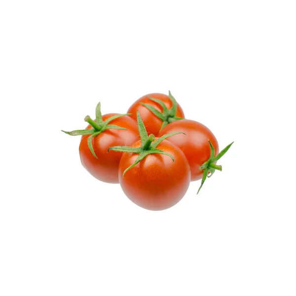 Frische Kirschtomaten Isoliert Auf Weißem Hintergrund — Stockfoto