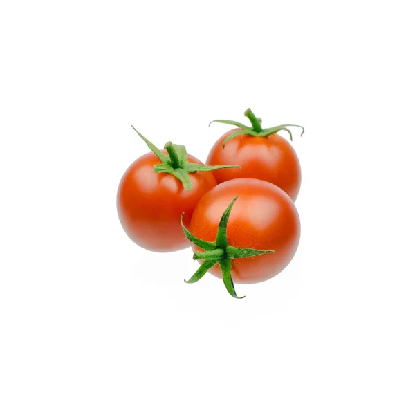 Frische Kirschtomaten Isoliert Auf Weißem Hintergrund — Stockfoto