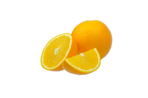 Pomeranče Pupku Bílém Pozadí — Stock fotografie