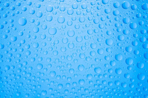 Water Drops Blue Background — Stock Photo, Image