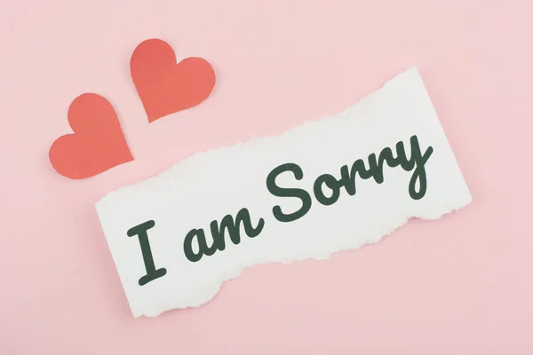 I\'m sorry text concept write on paper