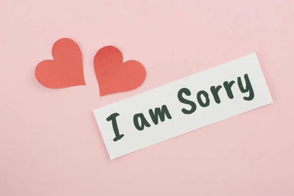 I\'m sorry text concept write on paper