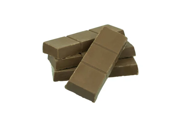 Chocolate Bar Isolated White — Stock Photo, Image