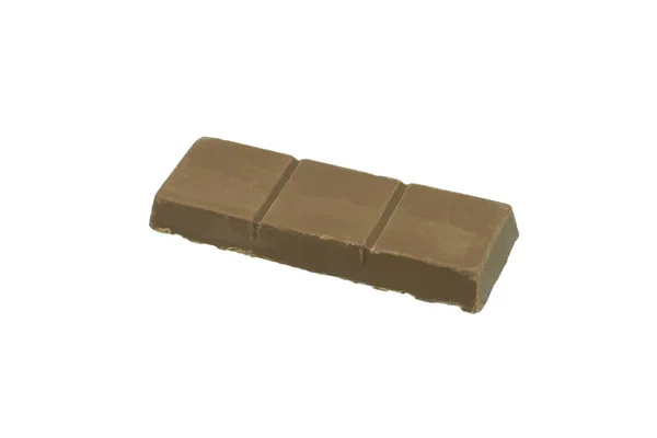 Barra Chocolate Aislada Blanco — Foto de Stock