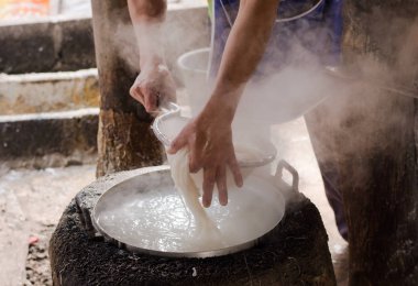 Tayland pirinç şehriye haşlanmış