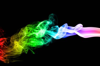 soyut gökkuşağı duman arka plan