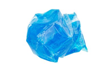 Serin ve sıcak paket jeli beyazda izole