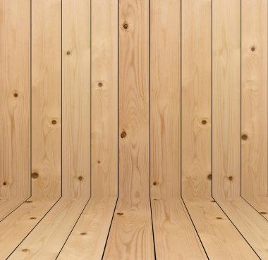 Ahşap oda dokusu arka planı - ürünlerinizi gösterin