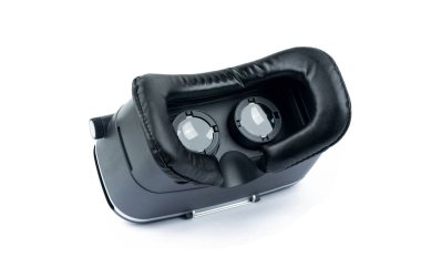 Beyaz arka plan üzerinde izole Vr sanal gerçeklik gözlük.