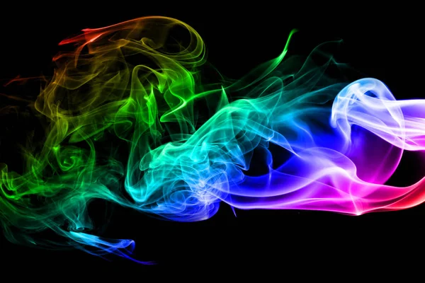 Abstract Rainbow Smoke Background — Stock Photo, Image