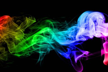 soyut gökkuşağı duman arka plan