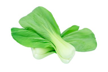 Çin lahanası (Çince lahana) üzerinde beyaz izole