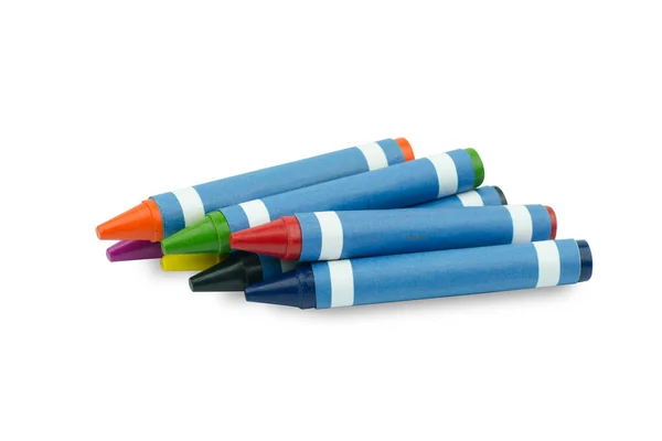 Crayon Wax Pencil Isolerad Vit Bakgrund — Stockfoto