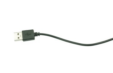 USB kablosunu izole üzerinde beyaz arka plan
