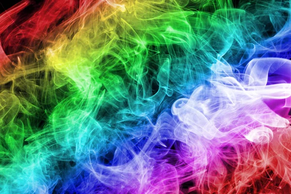 抽象彩虹烟雾背景 — 图库照片