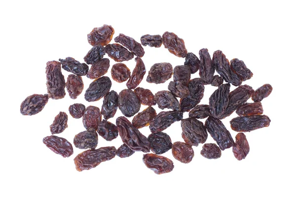 Raisins Sultanas Isolés Sur Blanc — Photo