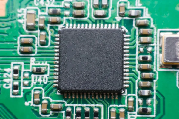 Fermer Composant Électronique Sur Circuit Imprimé — Photo