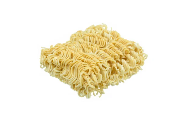 Piece Instant Noodles Paper Isolated White Background — Stock fotografie