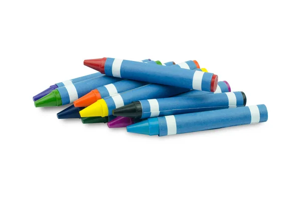 Crayon Wax Pencil Isolated White Background — 스톡 사진