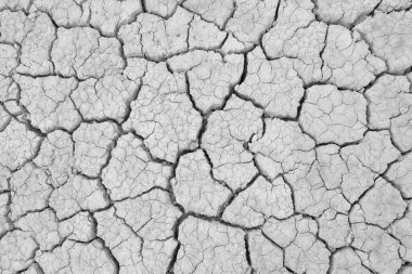 Kurak mevsimde kraker toprağı, küresel solucan etkisi.
