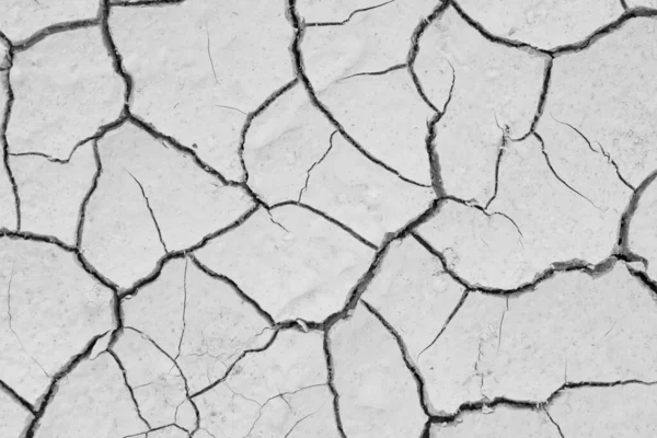 Crack Suolo Sulla Stagione Secca Effetto Worming Globale — Foto Stock