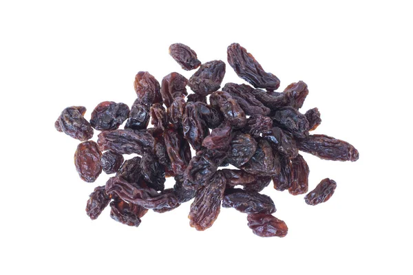 Raisins Sultanas Isolés Sur Blanc — Photo