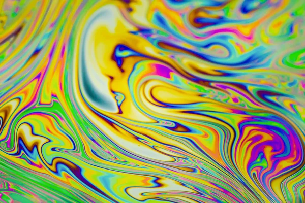 Close up soap bubble background. Psychedelic abstract background