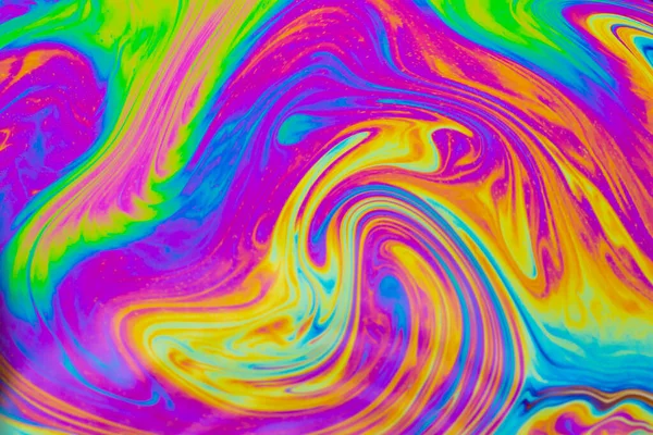 Patrones Multicolores Psicodélicos Fondo Foto Macro Disparo Burbujas Jabón —  Fotos de Stock