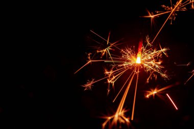 Sparkler arka plan. Noel ve yeni yıl ışıltılı tatil arka plan