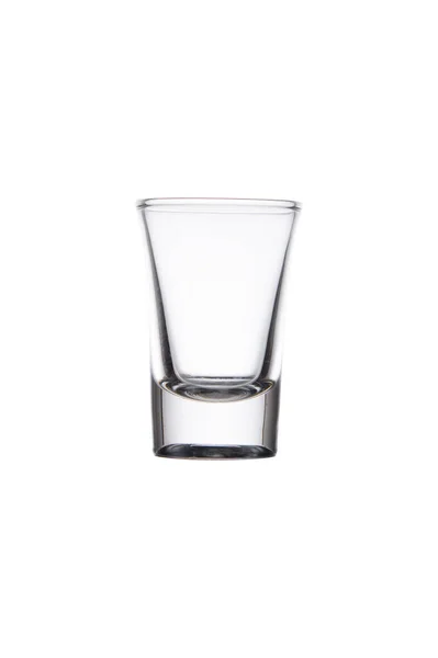 Empty Water Glass Isolated White Clipping Path — Stock Photo, Image