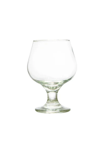 Empty Wine Glass Isolated White Clipping Path — Stock Photo, Image