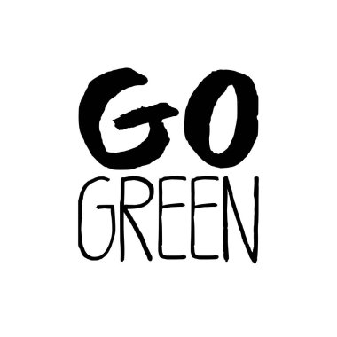 Dünya gün kavramı - dekoratif handdrawn yazı