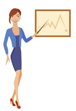 iş kadını sunu yapma