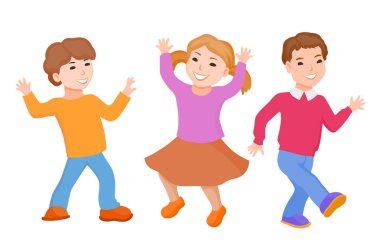 Çizgi film dans eden çocuklar