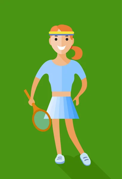 Игрок в теннис — стоковый вектор