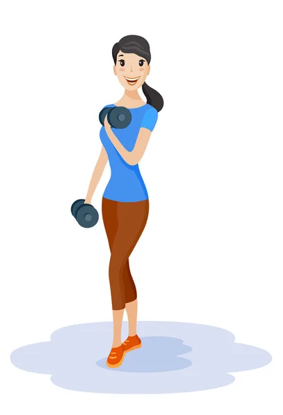 Здоровый образ жизни спортивной женщины — стоковый вектор