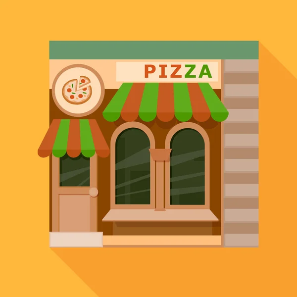 Icono de la Pizzería local — Archivo Imágenes Vectoriales