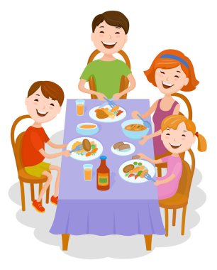 sevimli çizgi aile