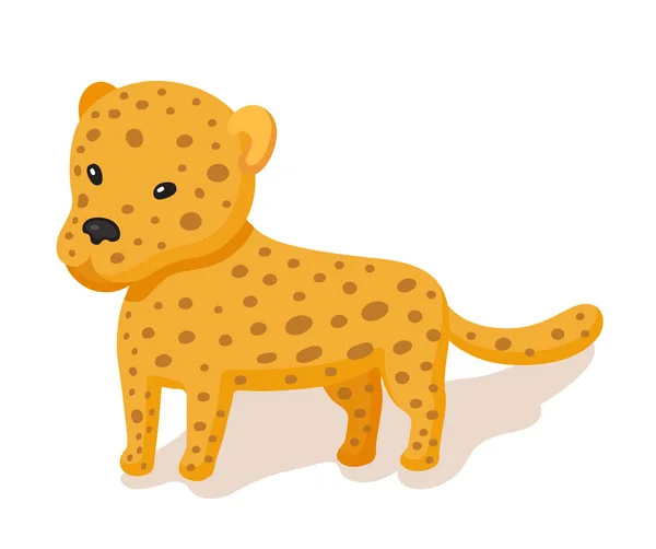 Karikatúra baba leopárd — Stock Vector