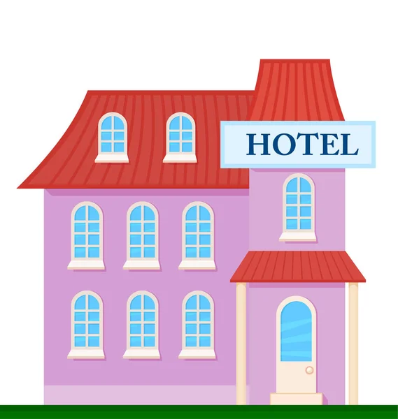 Hotel front view — Stock Vector