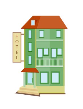 Cartoon hotel Icon