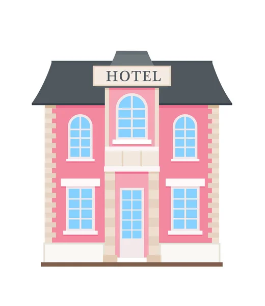 Icono del hotel de dibujos animados — Archivo Imágenes Vectoriales