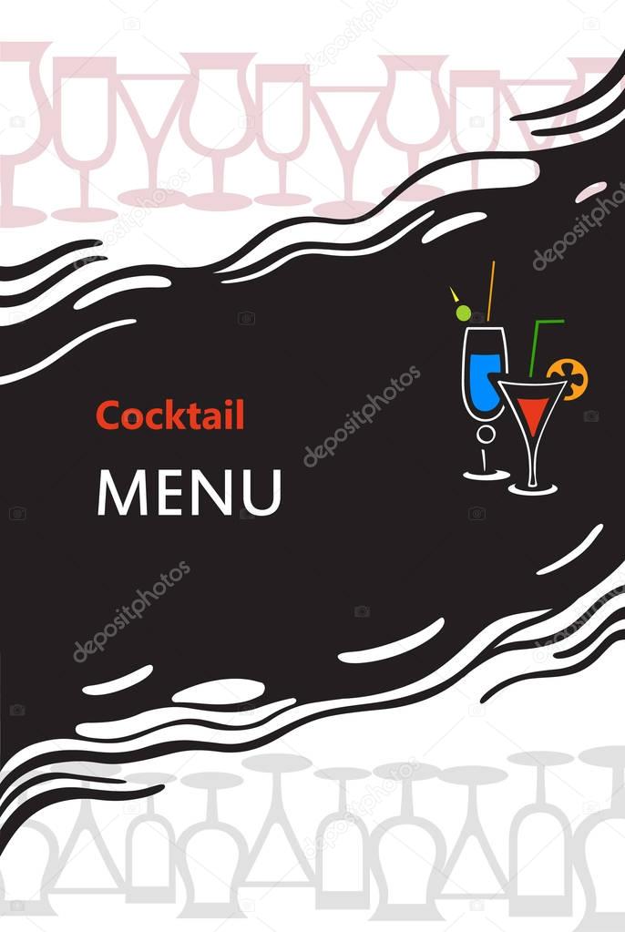 Cocktail menu cover