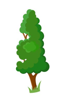 Dekoratif çizgi film ağaç