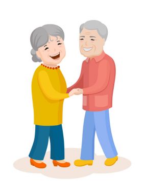 erkek ve kadın renkli şık giysiler içinde