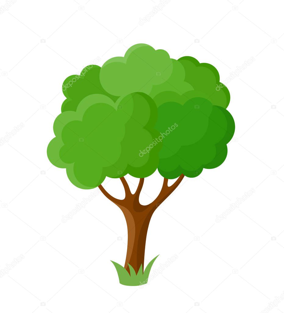 Decorative cartoon tree